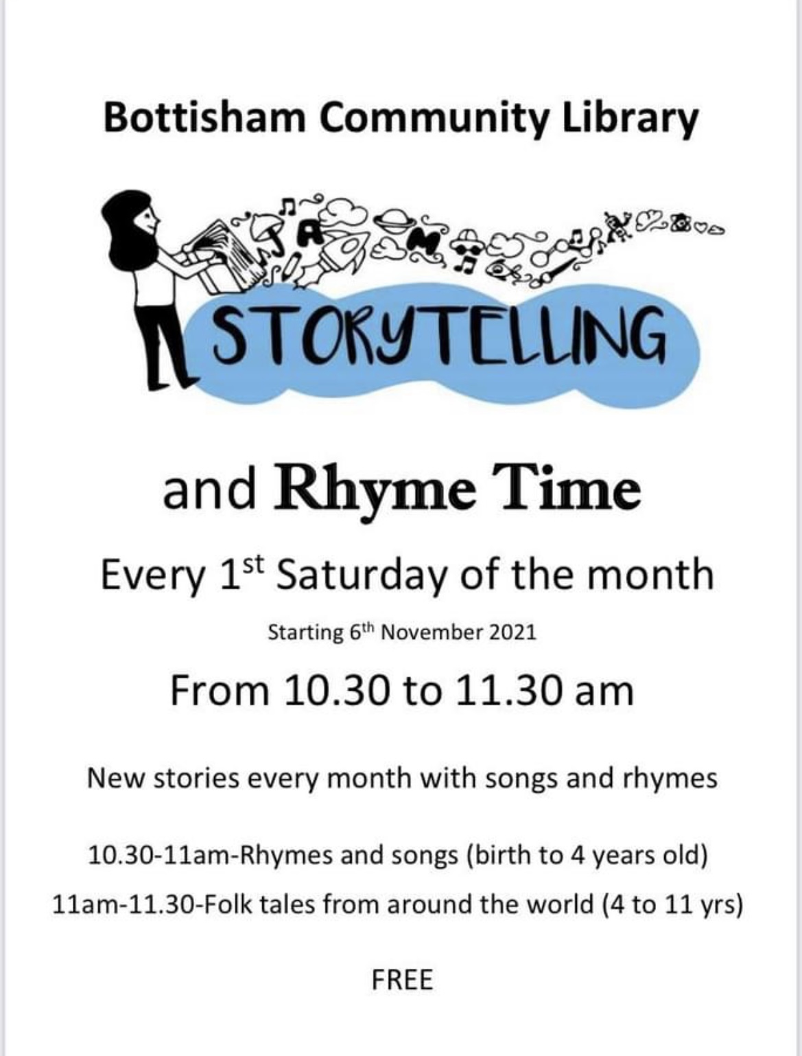 Storytelling & Rhyme Time - Bottisham Community Library