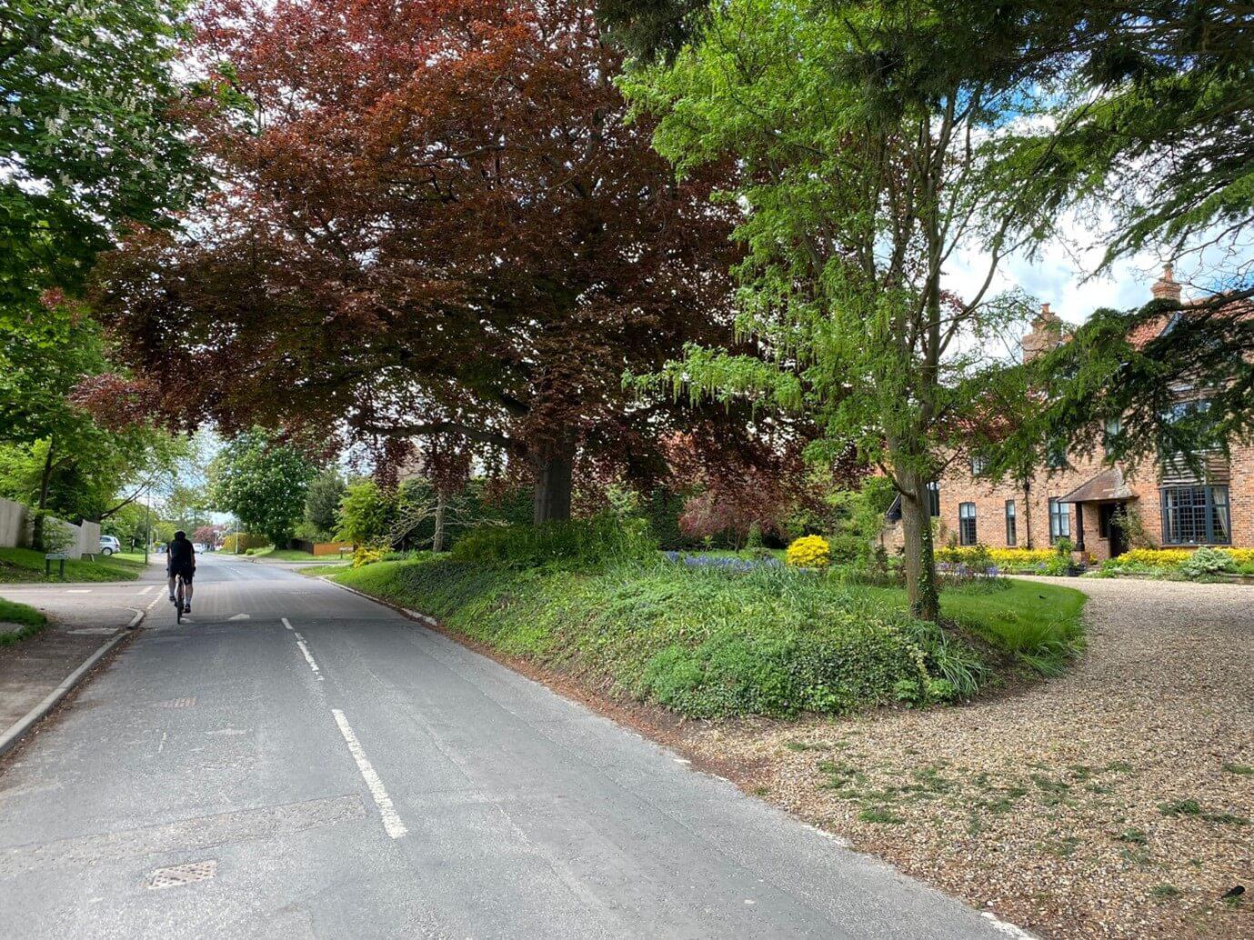 Image of cyclist on a road